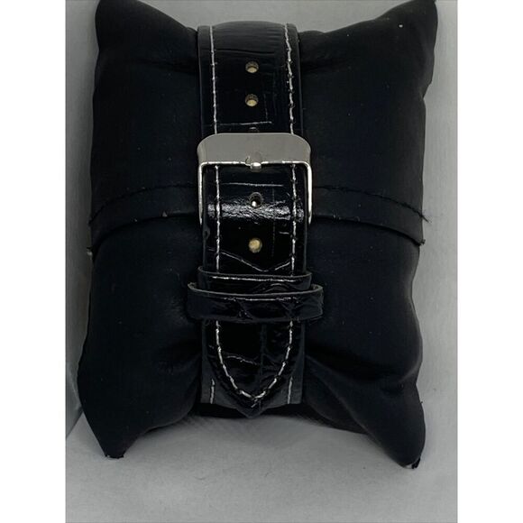 Michael Kors MK3221 Women's Black Leather Analog Gold Dial Quartz Watch JK121 - Picture 6 of 12